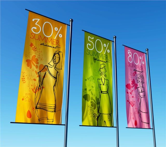 Baner Ffabrig Baner Sublimation Dye