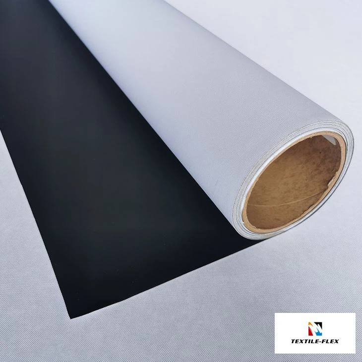 Knitted Black Back Blockout Fabric Banner