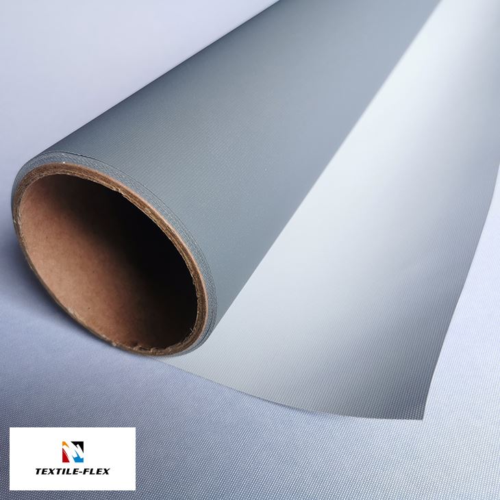 Grey Back Anti-Curling Display Fabric
