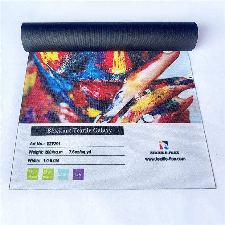 260gsm Black Back Display Blockout Fabric